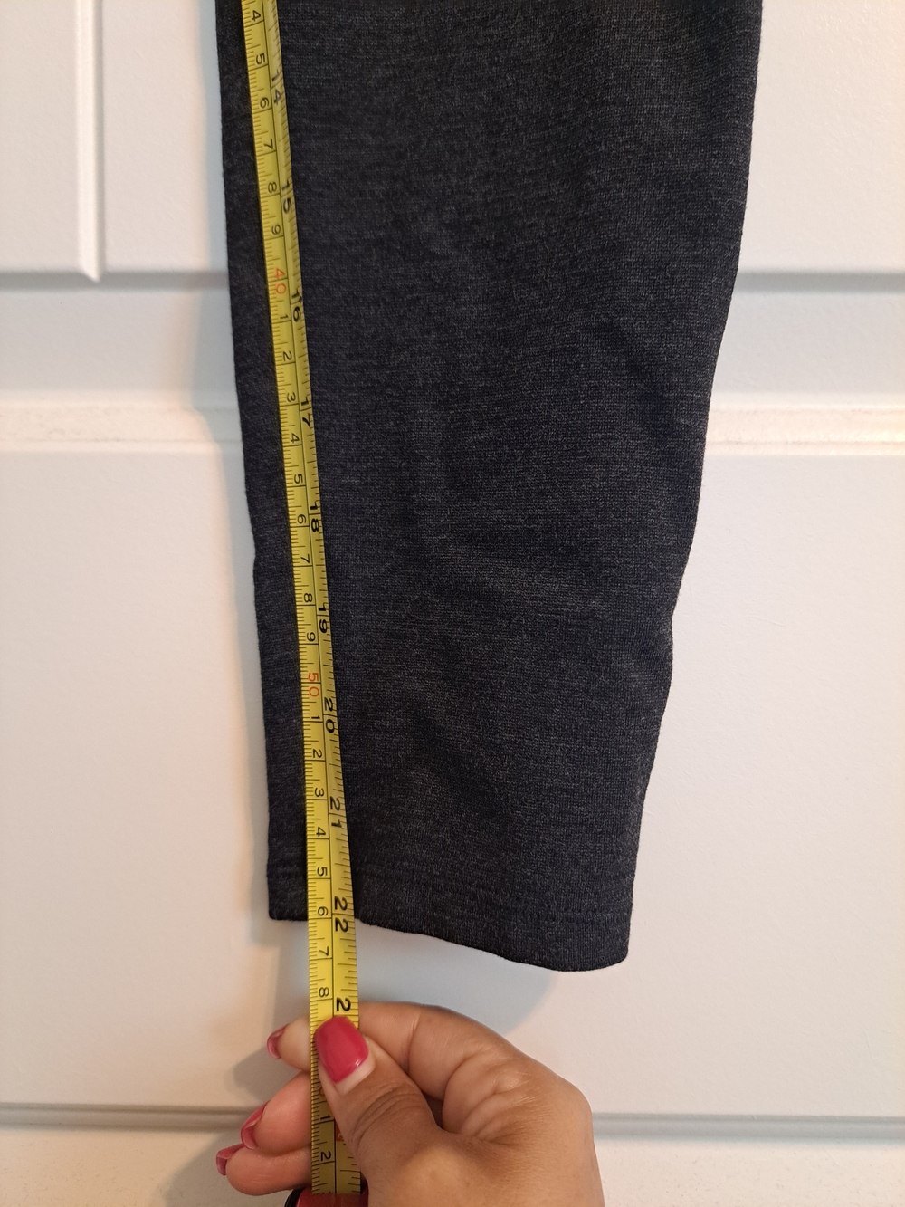 LOFT Petites Dark Charcoal Gray Knit Ponte Leggings MP - Picture 6 of 7